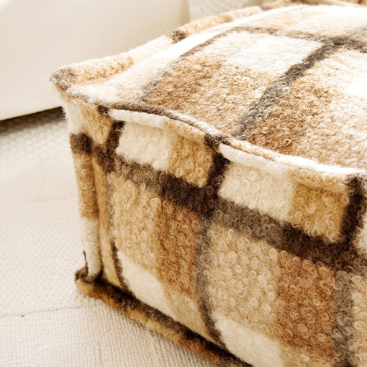 Cozy Textured Floor Pouf