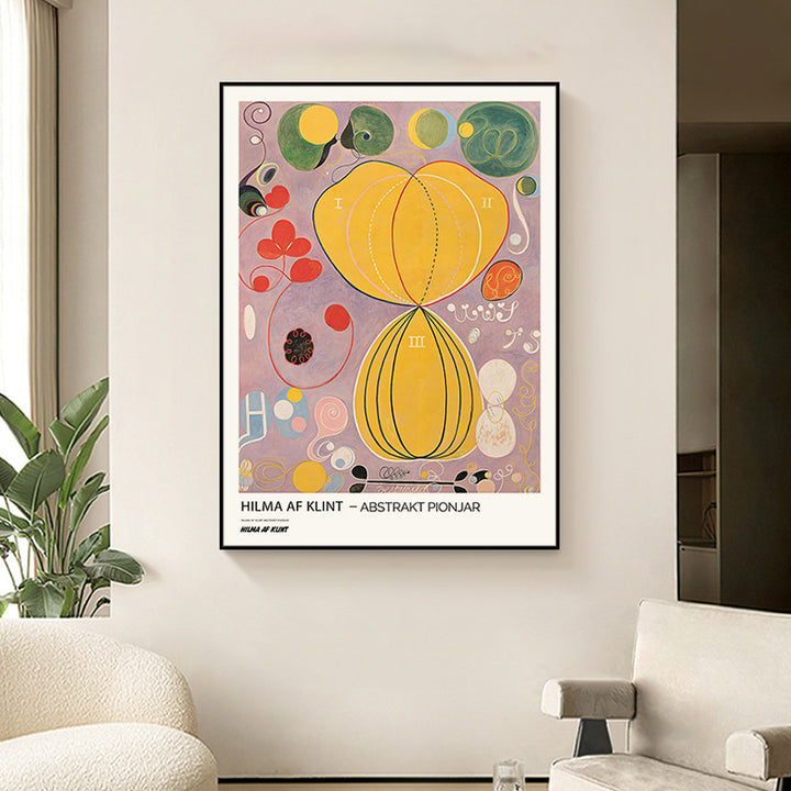 Framed Abstract Expressionist Art Print