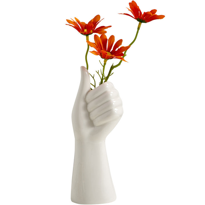Artistic Hand-Shaped Flower Vase