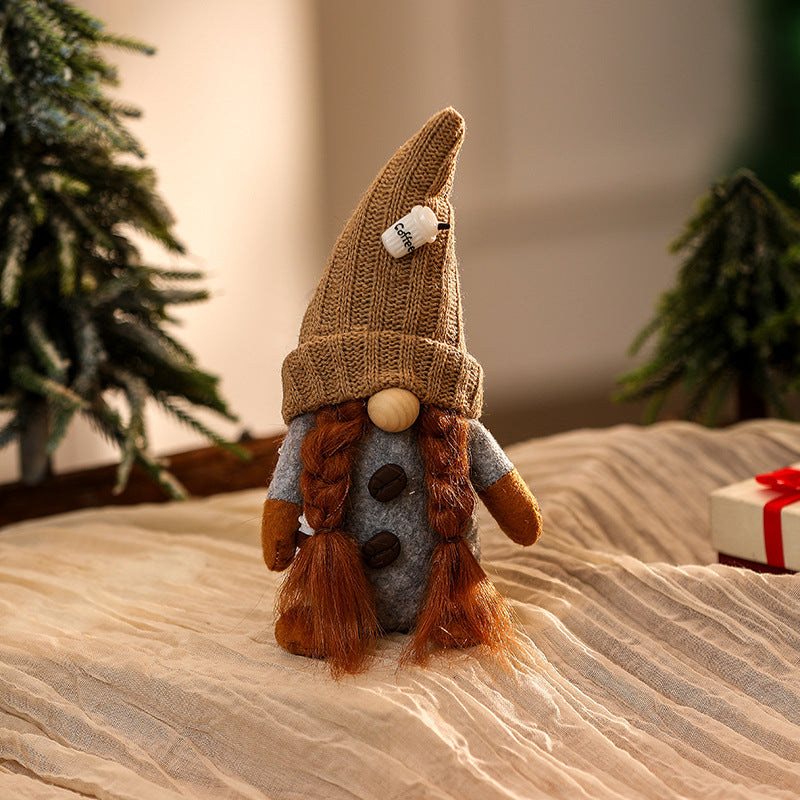 Decorative Christmas gnome figure