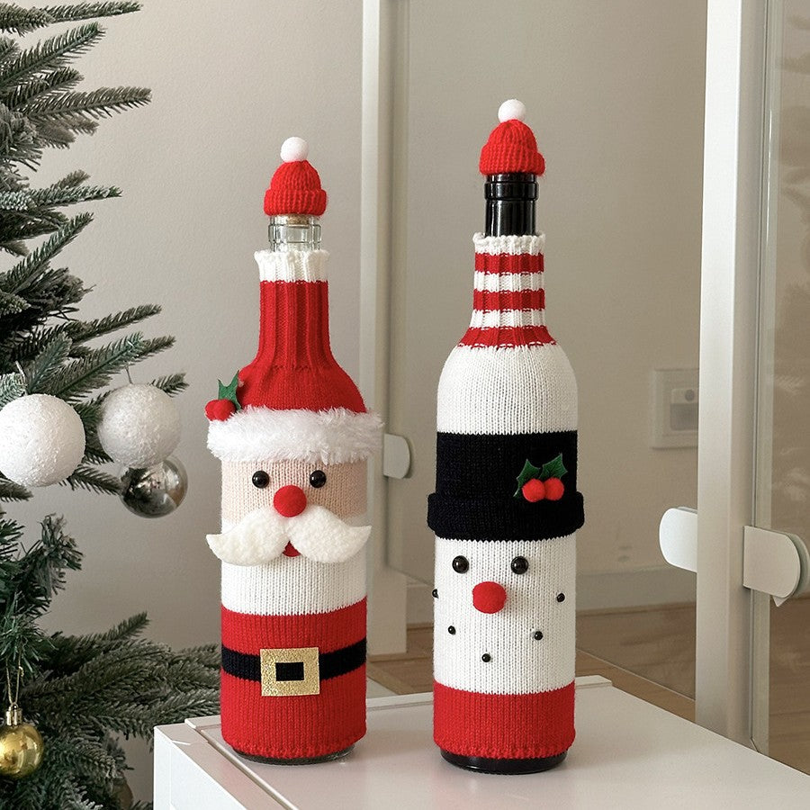 Festive Wine Bottle Covers