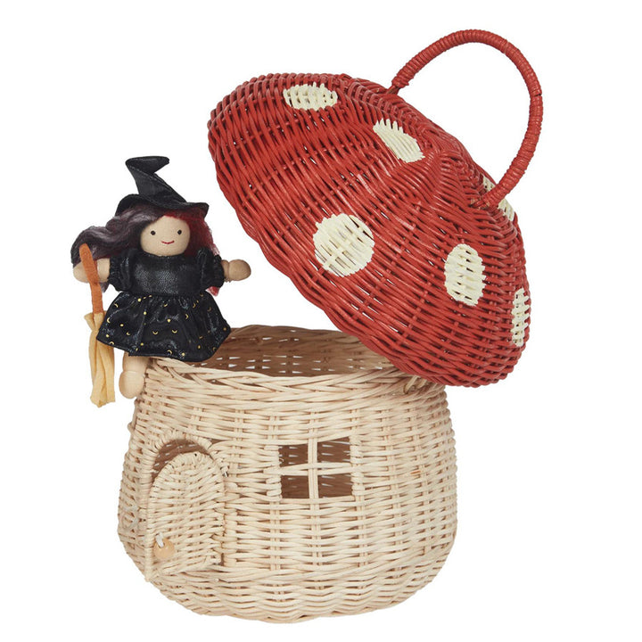 Playful storage basket in house design