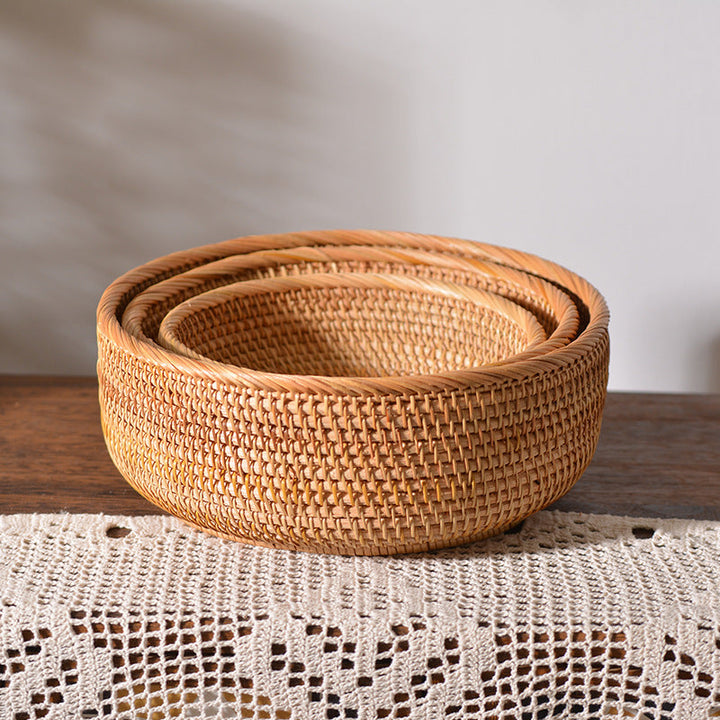 Decorative woven basket