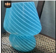 Glass Mosaic Mushroom Table Lamp