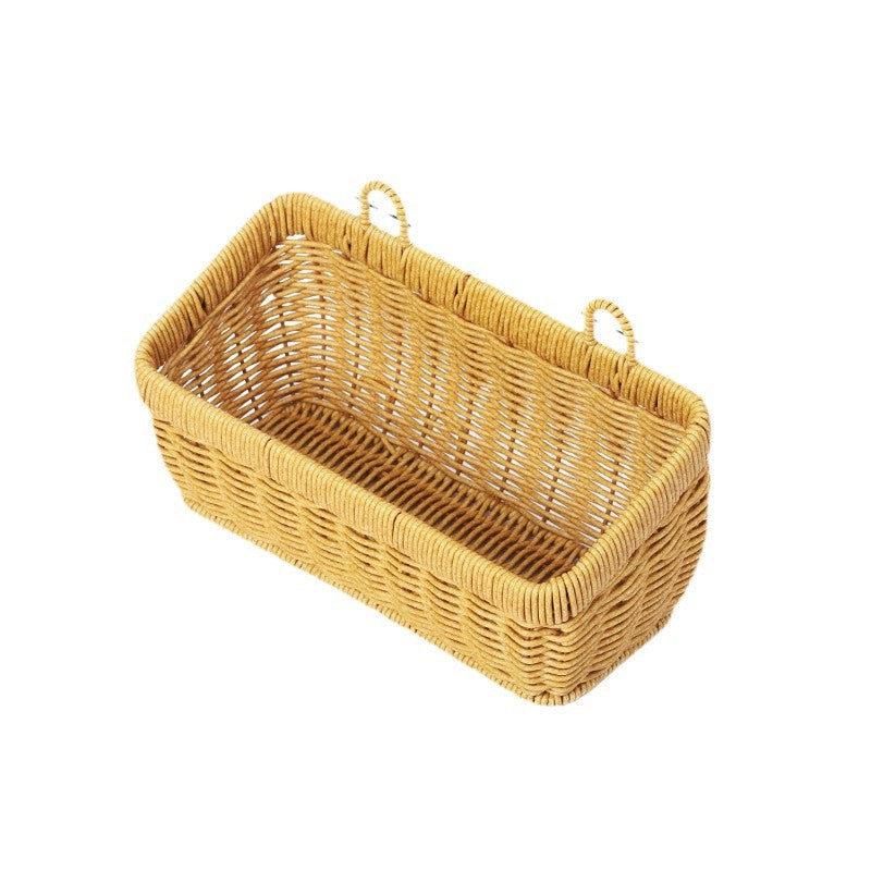 Handwoven Rectangular Storage Basket