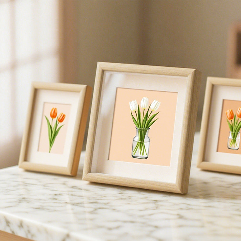 Decorative Floral Illustration Picture Frame