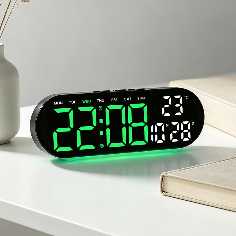 Digital Multi-Function Alarm Clock with Temperature Display