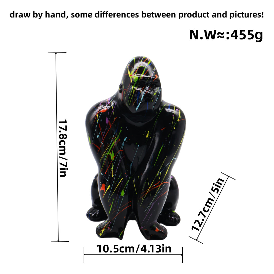 Artistic Gorilla Sculpture
