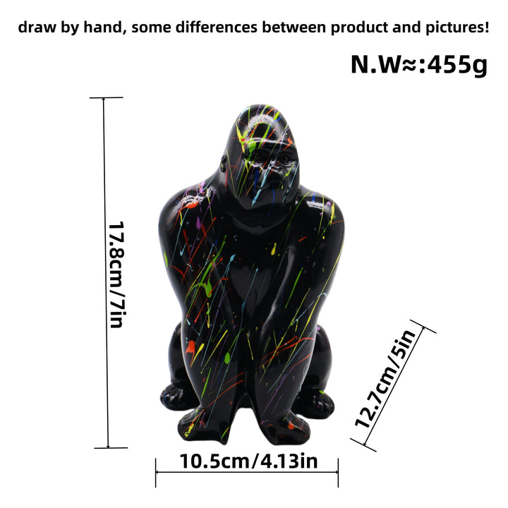 Artistic Gorilla Sculpture