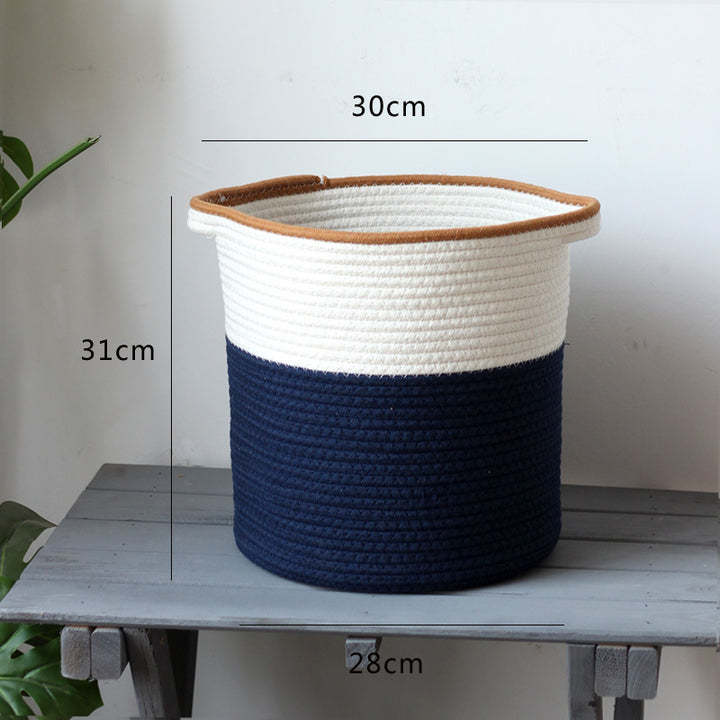 Handcrafted storage basket in modern design