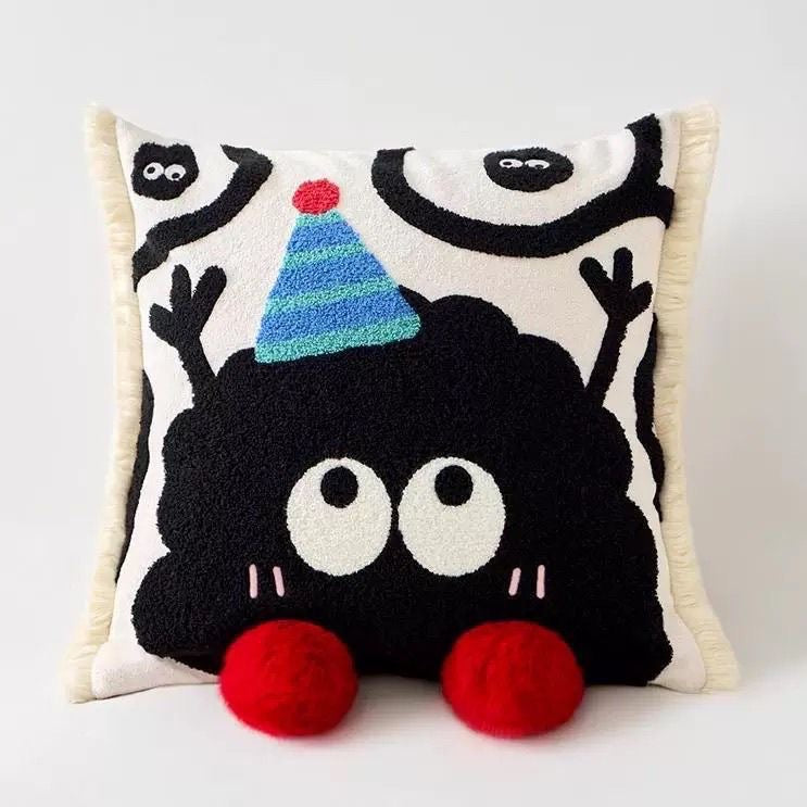 Playful Character Throw Pillow