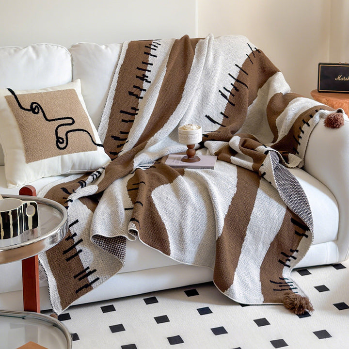 Artistic Geometric Throw Blanket