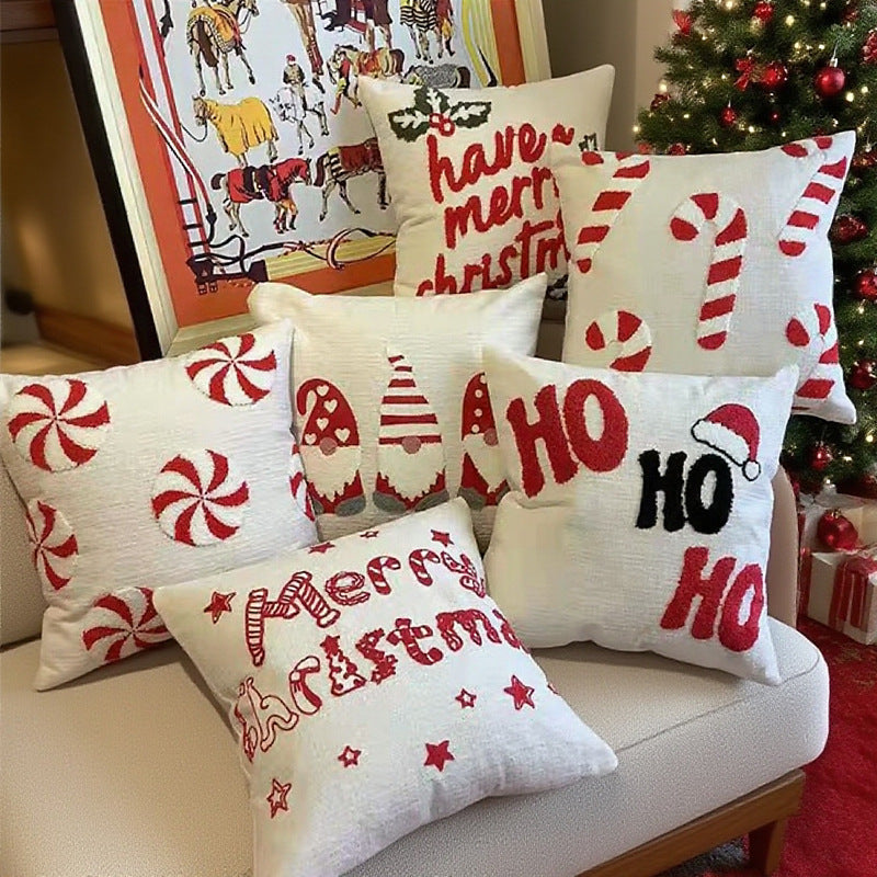 Festive Patterned Decorative Pillow