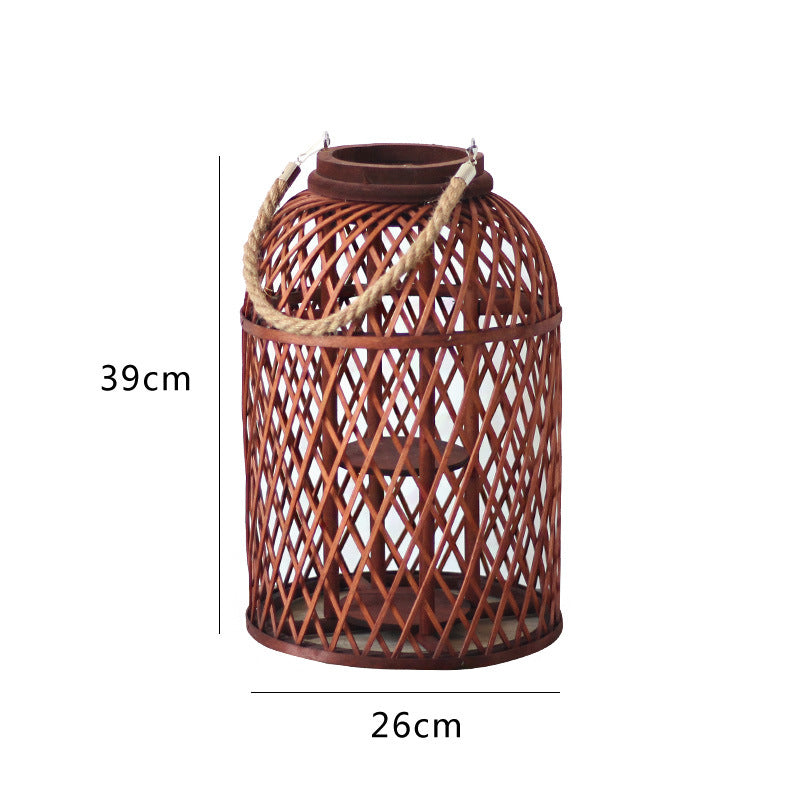 Decorative lantern made of braided material