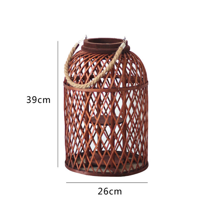 Decorative lantern made of braided material