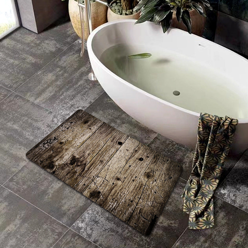 Natural Wood Grain Bath Mat