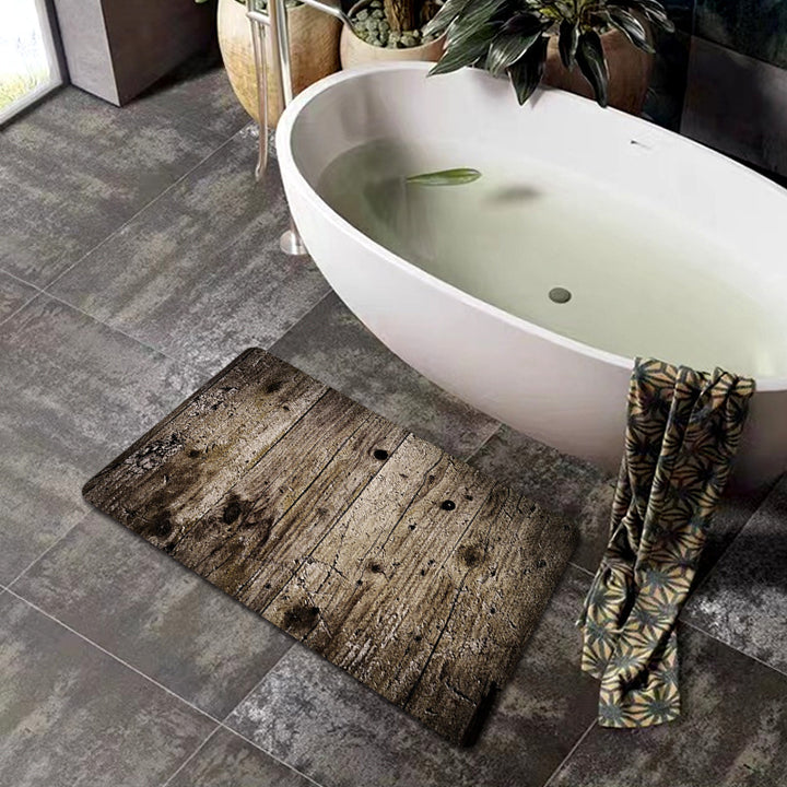 Natural Wood Grain Bath Mat