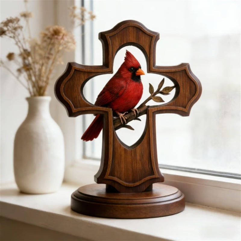 Decorative cross figure with Cardinal