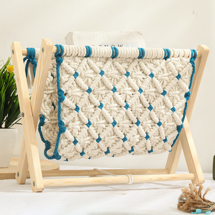 Woven Macrame Storage Organizer