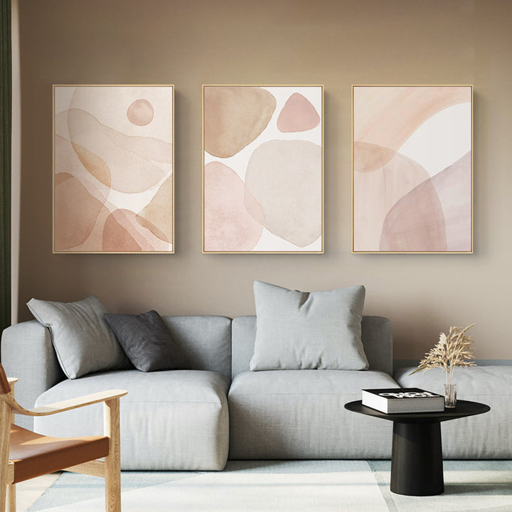 Framed Abstract Geometric Artwork