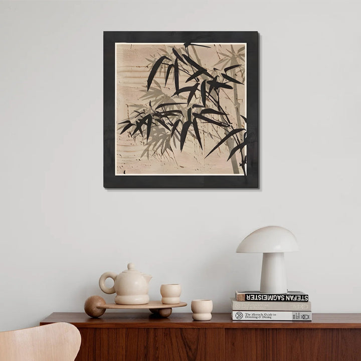 Framed Botanical Bamboo Artwork