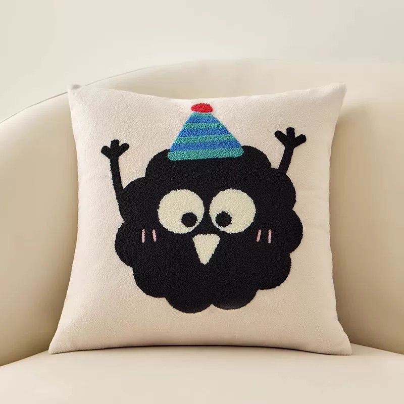 Playful Character Throw Pillow
