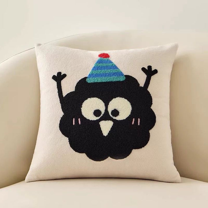 Playful Character Throw Pillow
