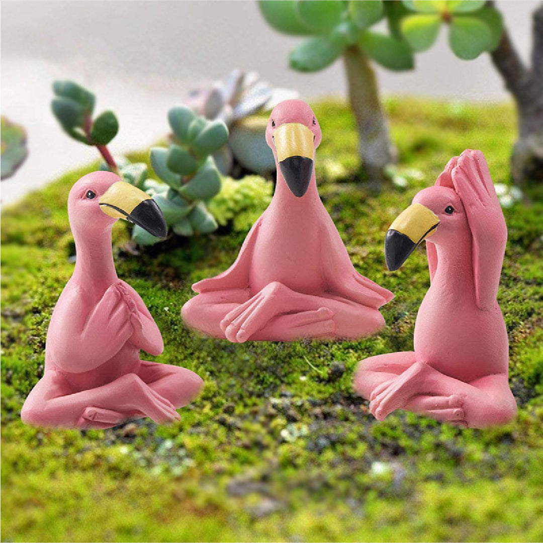 Playful Flamingo Figurine