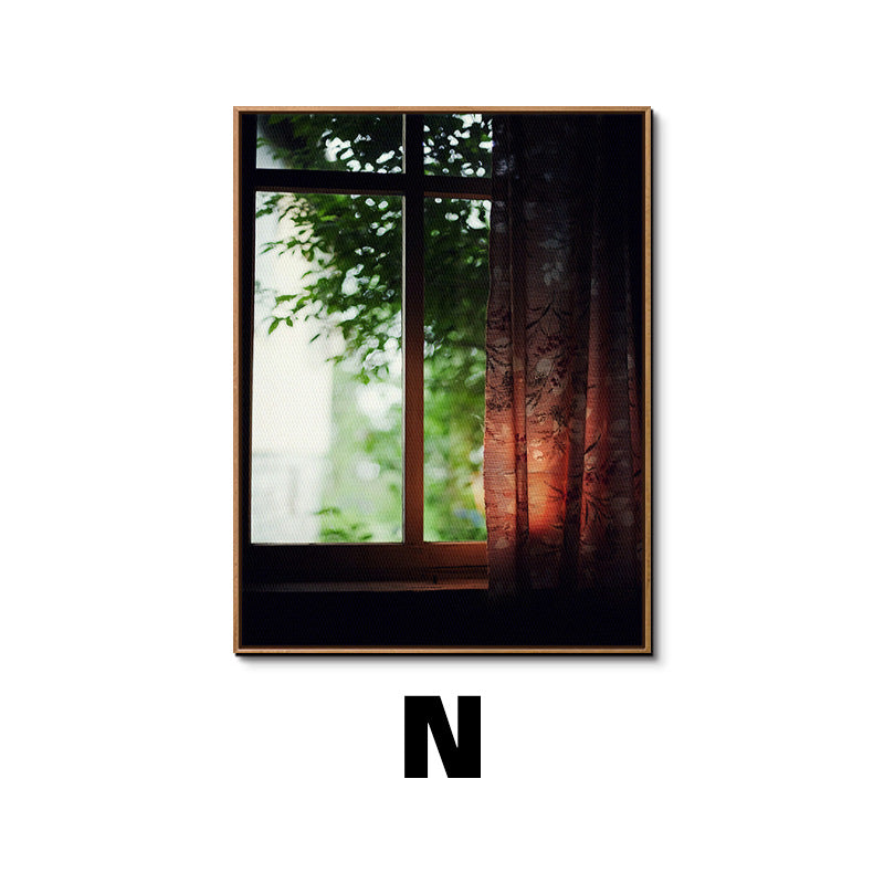 Framed Botanical Window Artwork