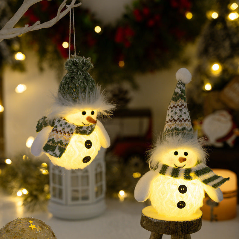 Illuminated Snowman Figure