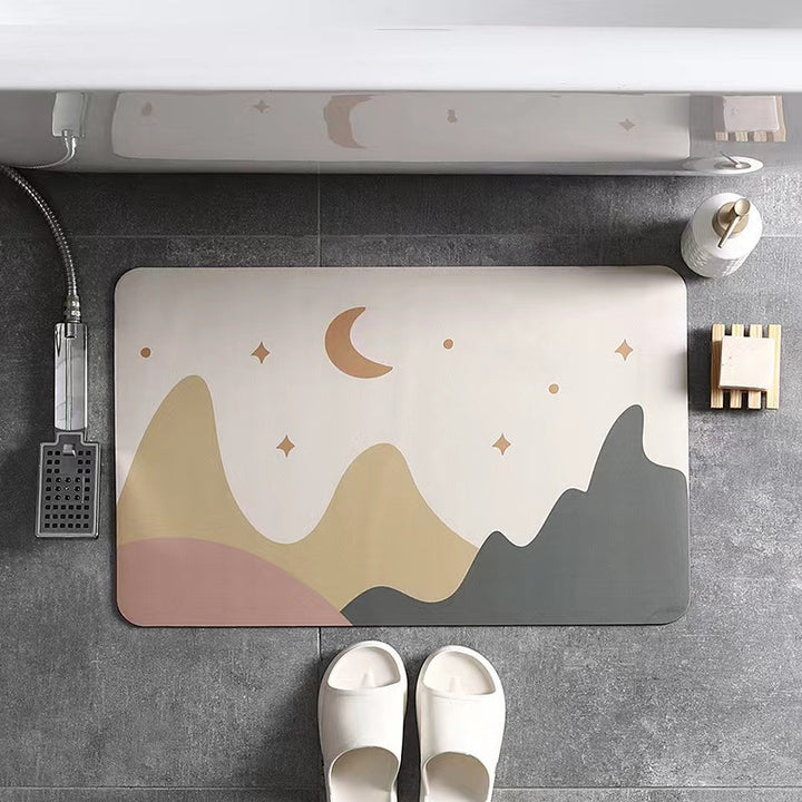 Abstract Landscape Bath Mat