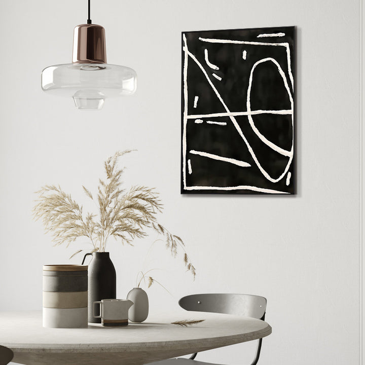 Abstract Line Art Framed Wall Print