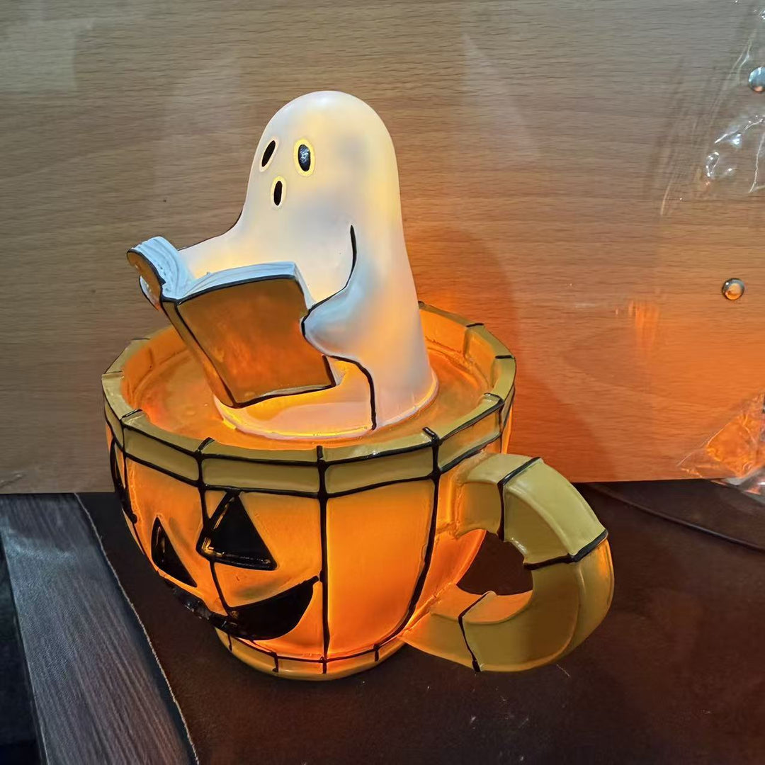 Decorative witch table lamp