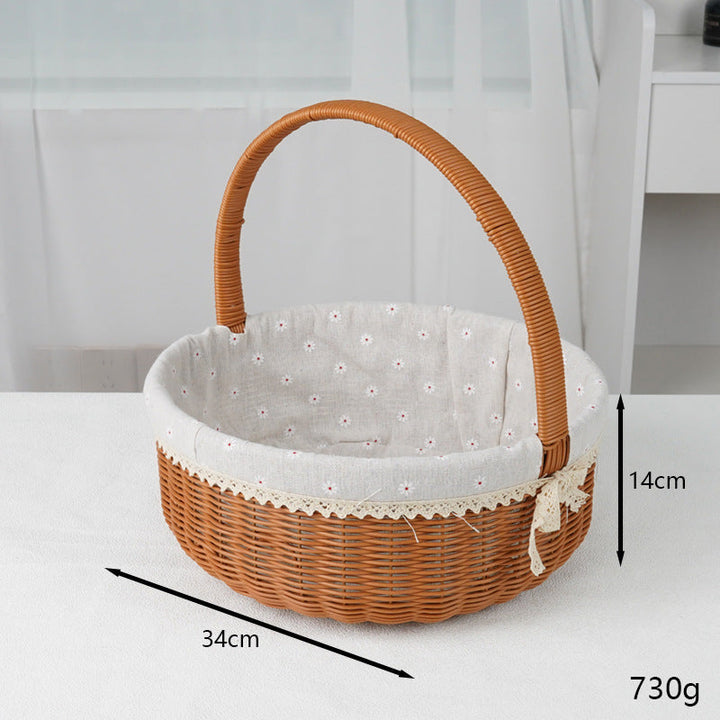 Decorative Round Woven Basket