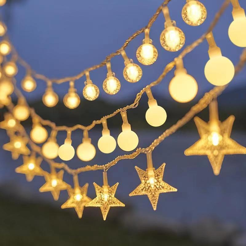 Globe LED string lights for atmospheric home decor