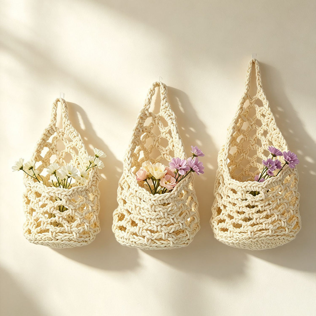 Macrame Flower Basket