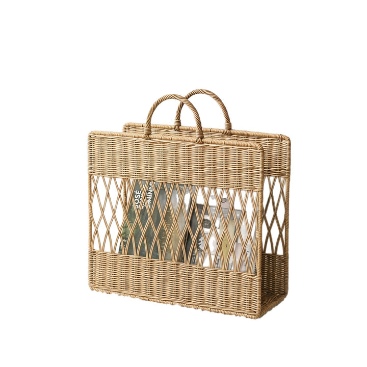 Artful Macrame Magazine Holder