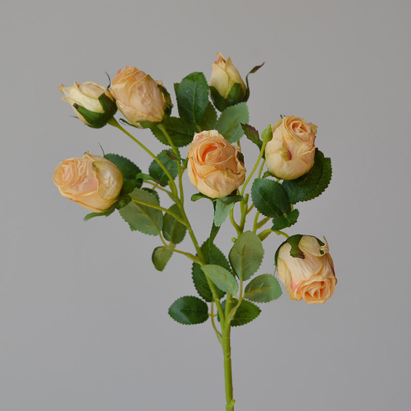 Realistic Velvet Rose Stem for Floral Decor