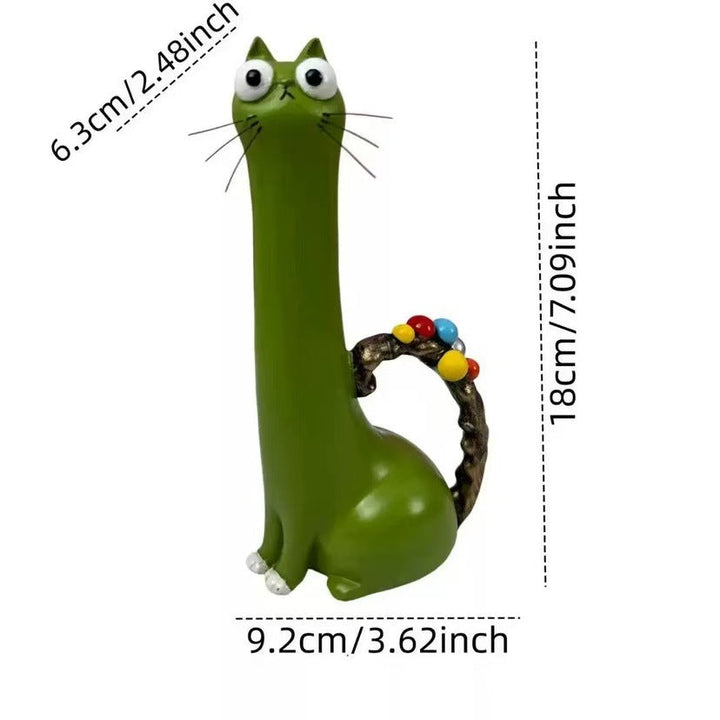 Decorative cat figurine in elegant style