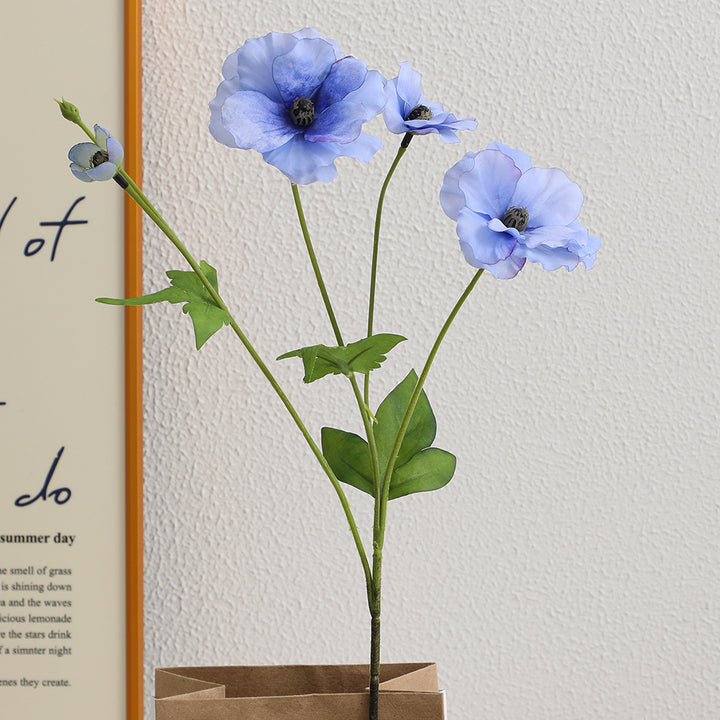 Artificial Poppy Flower Bouquet