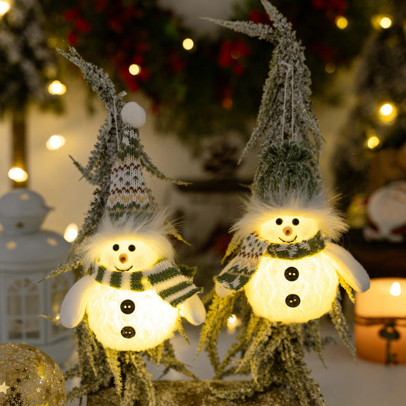 Illuminated Snowman Figure