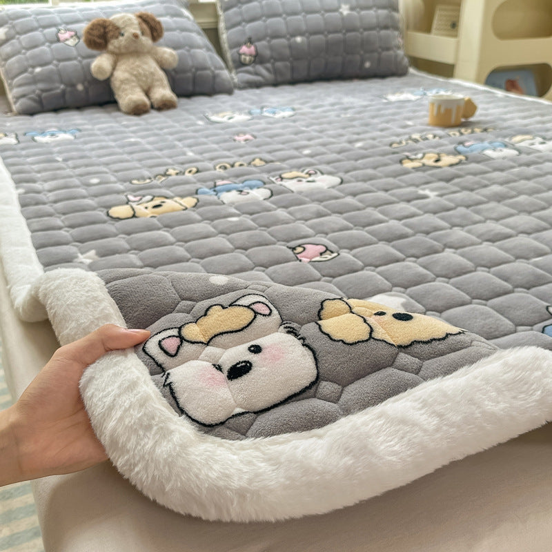Plush Cartoon-Themed Blanket