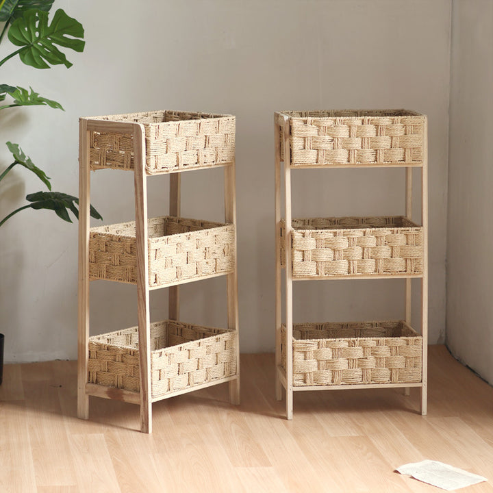 Beef Storage Tower with Woven Baskets