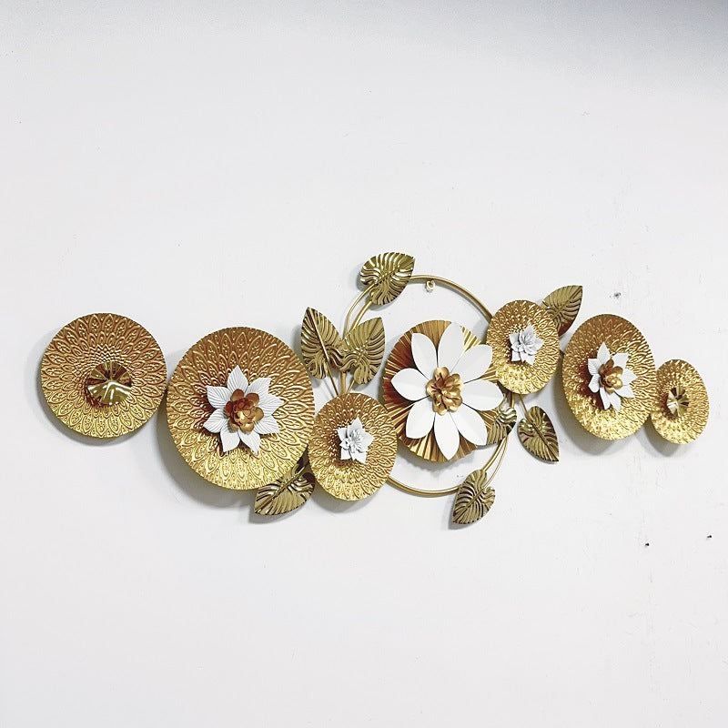 Elegant Floral Metal Wall Sculpture