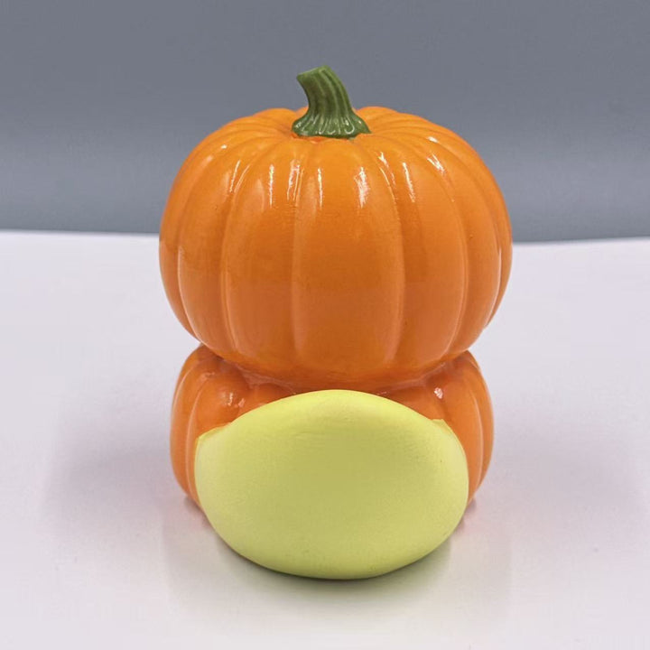 Funny rubber duck with berry pot cut
