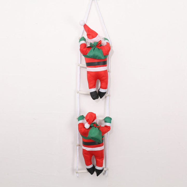 Playful Santa Claus Decoration Figure