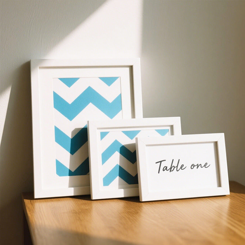 Elegant Wooden Table Number Frame