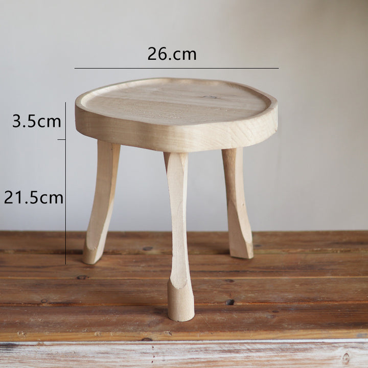 Modern wooden footstool