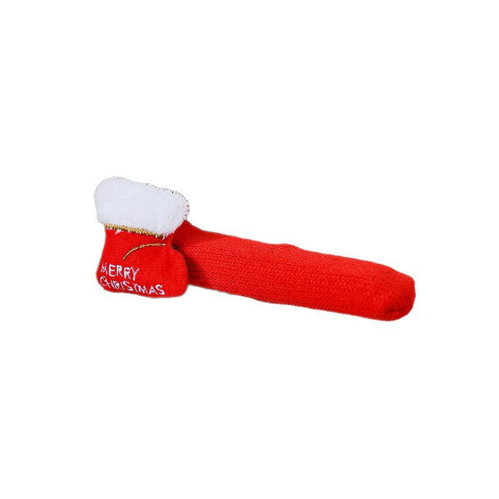 Door handle decoration with Santa Claus