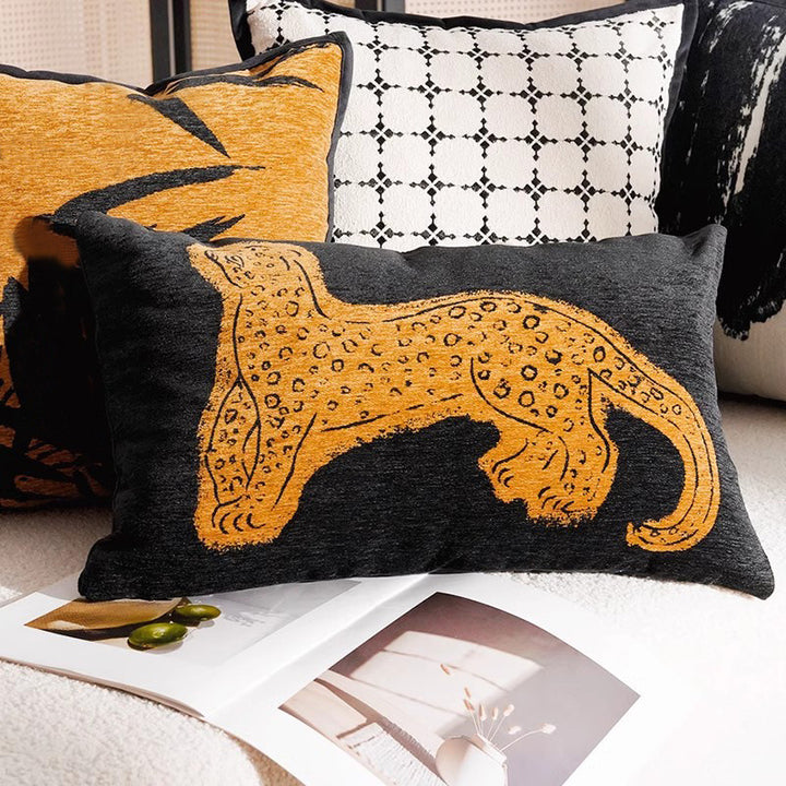 Artistic Animal Print Throw Pillow